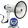 5 Core Megaphone Bullhorn Speaker 20W Bull Horn Battery Power Cheer Megafono 300 Meters Range Loudspeaker W Siren Recording Ergonomic Handle for Coach