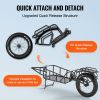 VEVOR Bike Cargo Trailer, 70 lbs Load Capacity, Heavy-Duty Bicycle Wagon Cart, Compact Storage & Quick Release Structure with Universal Hitch