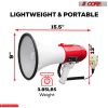 5 Core Megaphone Bullhorn Speaker 60W Professional Bull Horn Battery Power Cheer Megafono 1200 Ft Range Loudspeaker W Siren Recording Ergonomic Handle