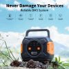 320W Portable Power Station;  Flashfish 292Wh 80000mAh Solar Generator Backup Power With AC/DC/100W PD Type-c/QC3.0/Wireless Charger /Flashlight;  CPA