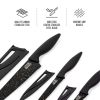 Thyme & Table Non-Stick Coated High Carbon Stainless Steel Speckled Kitchen Knives, 3 Piece Set