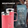 TAL Stainless Steel Mountaineer Travel Mug, Bright Pink, 20 fl oz