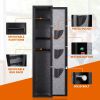 3-5 Gun Safes for Home Rifle and Pistols, Quick Access Safes for Shotguns, cabinets with Adjustable Rack, Pockets and Removable Shelf