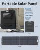 Solar Panel, Foldable Portable Solar Panel Battery Charger Kit with Adjustable Kickstand, Wire Storage Bag, MC4 Cable