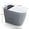 ST-GP-01 Smart Toilet with Heated Bidet Seat, Portable toilet with bidet built in AUTO Open&Close, AUTO Dual Flush