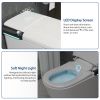 One Piece Smart Toilet With Built-in Bidet, 1.28 GPF Bidet Toilet With Heated Seat Warm Wash, Elongated Bidet Toilet With Auto Sensor Flush