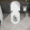 One Piece Smart Toilet With Built-in Bidet, 1.28 GPF Bidet Toilet With Heated Seat Warm Wash, Elongated Bidet Toilet With Auto Sensor Flush