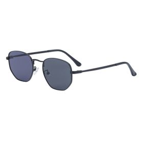 Fashion Sunglasses Women's Trend Square Sunglasses Men's Wholesale UV Protection New (Color: C1 black grey)