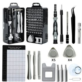 115 In 1 Precision Screwdriver Set, Super Durable Mini Professional Magnetic Repair Tool Kit, Small Screwdriver For Phone, Computer, Watch, Laptop (Type: 122 in 1)